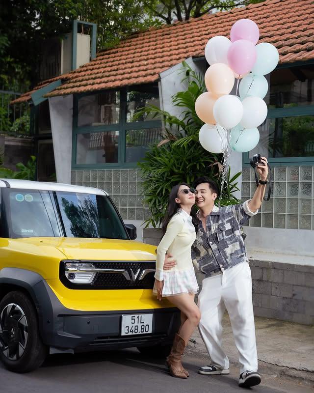 VinFast VF3 Plus màu vàng